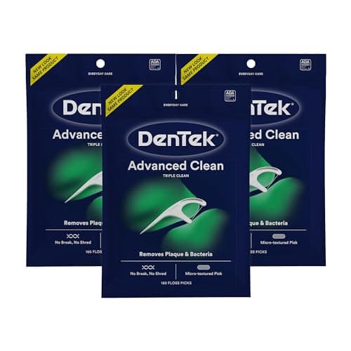 Floss Picks Triple Cln Dentek 150 (Pack of 5)