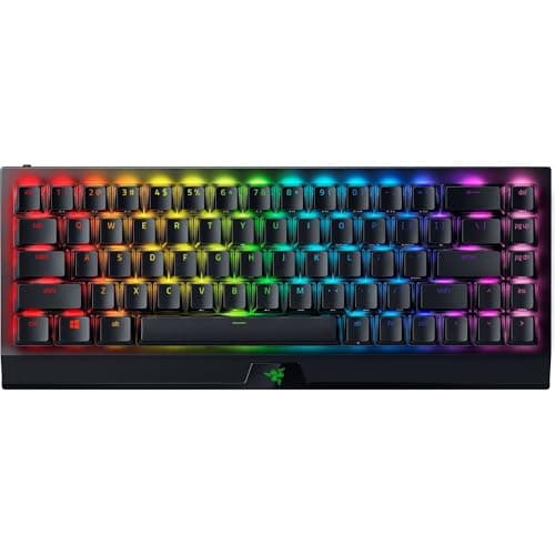 Razer BlackWidow V3 Mini HyperSpeed 65% Wireless Mechanical Gaming Keyboard: Yellow Mechanical Switches Linear & Silent - Doubleshot ABS Keycaps - Chroma RGB - Up to 200 Hr Battery - Razer Snap Tap