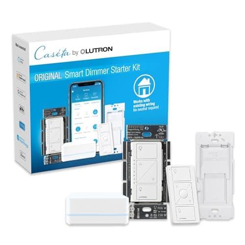 Lutron Caseta Wireless Smart Lighting Dimmer Switch Starter Kit