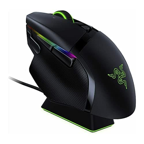 Razer Basilisk Ultimate Hyperspeed Wireless Gaming Mouse: Fastest Gaming Mouse Switch - 20k Dpi Optical Sensor - Chroma RGB Lighting - 11 Programmable Buttons - 100 Hr Battery - Classic Black