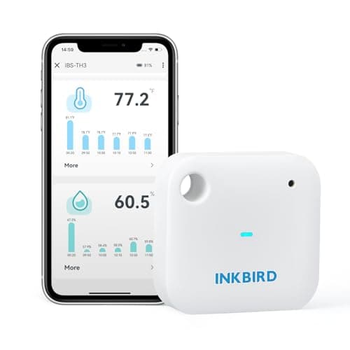 INKBIRD WiFi Gateway and Bluetooth Temperature Humidity Sensor Set (IBS ...