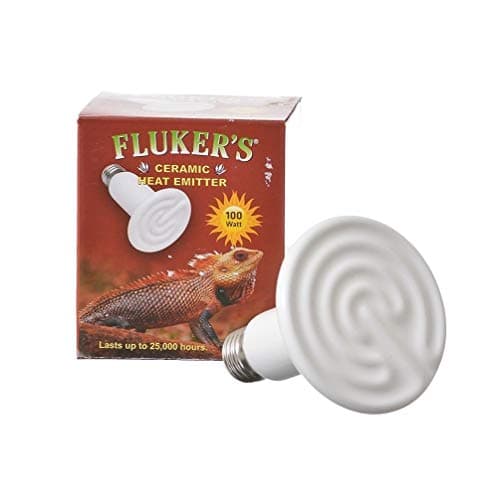 Fluker's Ceramic Heat Emitter for Reptiles, 100 Watts, Black