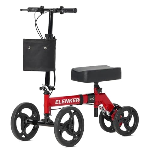 ELENKER Economy Knee Scooter, Steerable Knee Walker, Foldable Knee ...