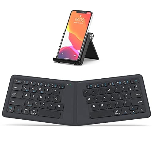 Amazon.com: iClever BK06 Mate Foldable Bluetooth Keyboard, Wireless ...