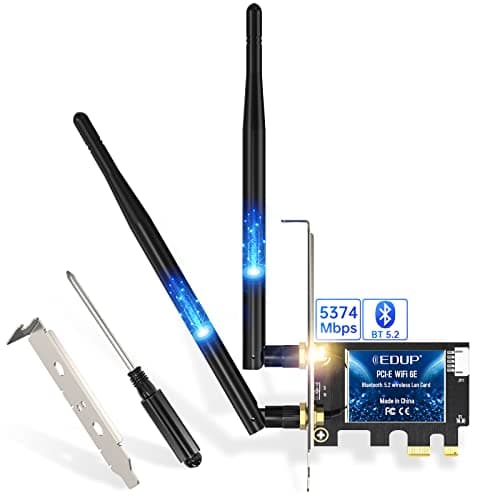 Tarjeta EDUP PCIe WiFi 6E AX5400