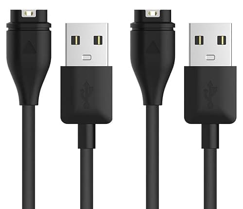 Charging Cable Compatible for Garmin Venu 2/Venu 2 Plus/Venu 2S/Venu 3/Venu 3S/Venu Sq/Venu Sq 2/Venu/Venu X1 Smartwatch, 2Pack Replacement USB Charging Charger Cord for Garmin Venu Series SmartWatch