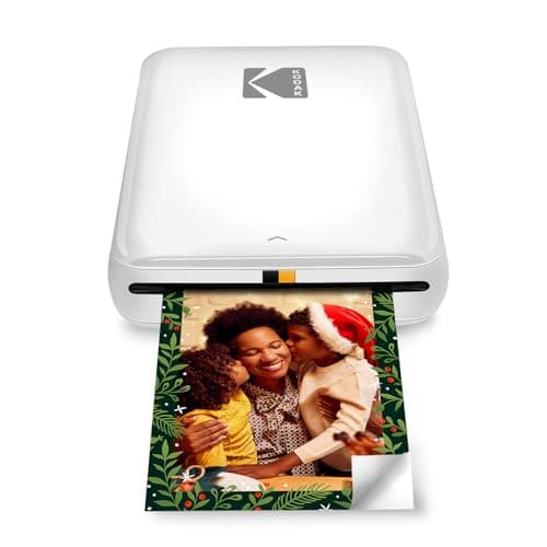 Kodak Step Wireless Mobile Photo Mini Printer (White) Compatible w/iOS & Android, NFC & Bluetooth Devices