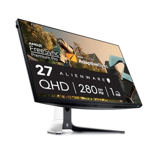 Alienware 27 Gaming Monitor - AW2723DF - 27-inch QHD (2560 x 1440) 280Hz 1ms Display, Fast IPS, AMD FreeSync Premium Pro, G-SYNC Compatible, VESA DisplayHDR 600, 3-Year Advanced Exchange Service
