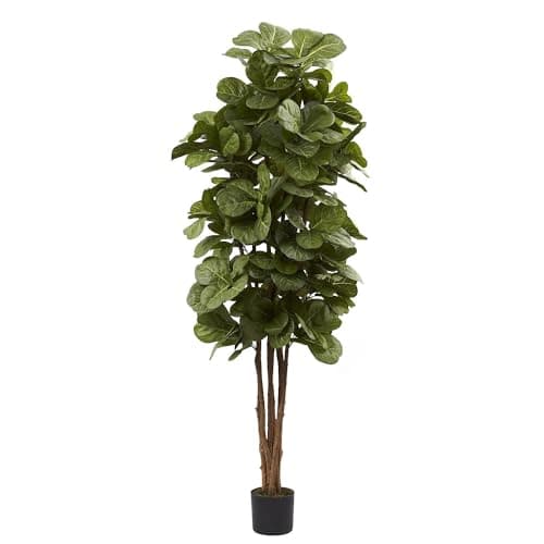 Nearly Natural 6ft Fiddle leaf fig Artificial Tree Green - Walmart.com