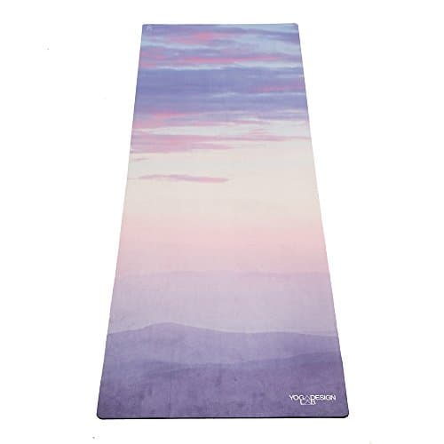 YOGA DESIGN LAB | The Combo Yoga Mat | 2-in-1 Mat+Towel, Eco-Friendly, Studio Quality | with Carrying Strap (Breathe, 3.5mm)