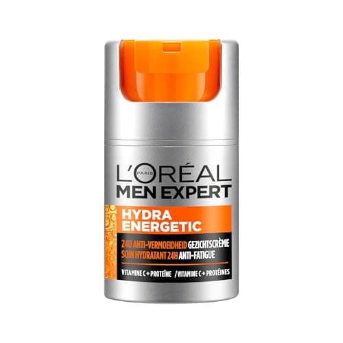 gal'Oréal Paris Men Expert Anti-Fatigue 24H Moisturising Gel, Anti Shine & Oil Control Daily Moisturizer for Men, Hydra Energetic, 50ml