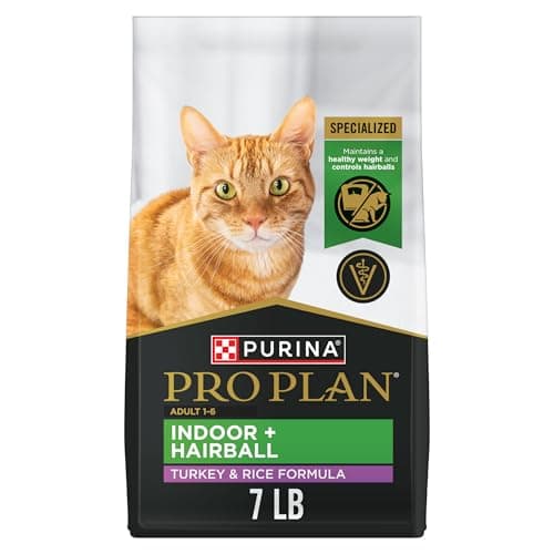 Purina Pro Plan Adult Indoor Turkey and Rice Formula Dry Cat Food ...
