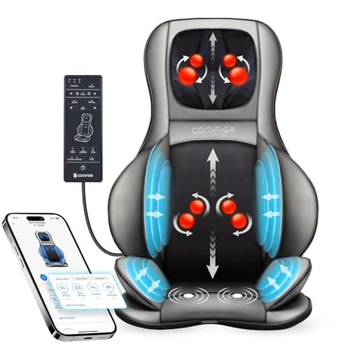 Masseur de cou et de dos Shiatsu Comfier avec chaleur - coussin de massage pétrissant 2D/3D