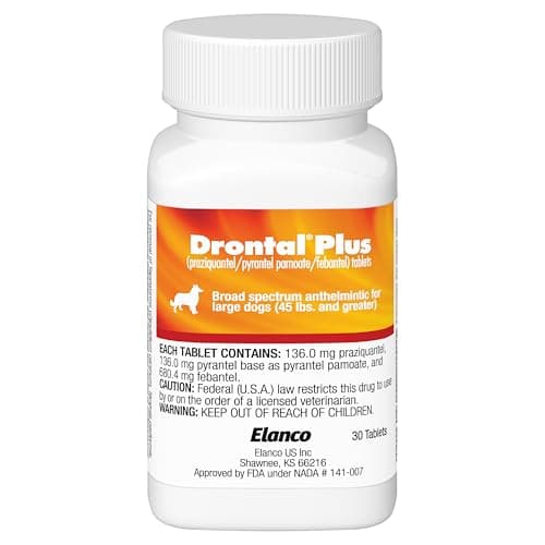Bayer Drontal Round and Tapewormer for Dogs - 6 Tablets