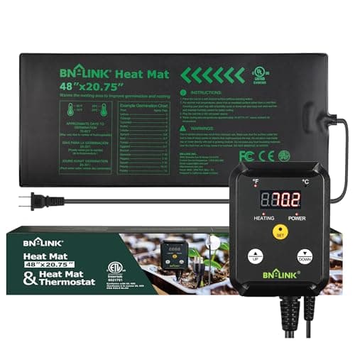 BN-LINK Digital Heat Mat Thermostat Controller for Seed Germination, Reptiles and Brewing Breeding Incubation Greenhouse, 40-108°F, 8.3A 1000W ETL Listed
