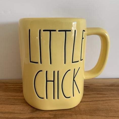 Rae Dunn Yellow Peep Chicks Ceramic Salt and Pepper Shaker Set in White ...