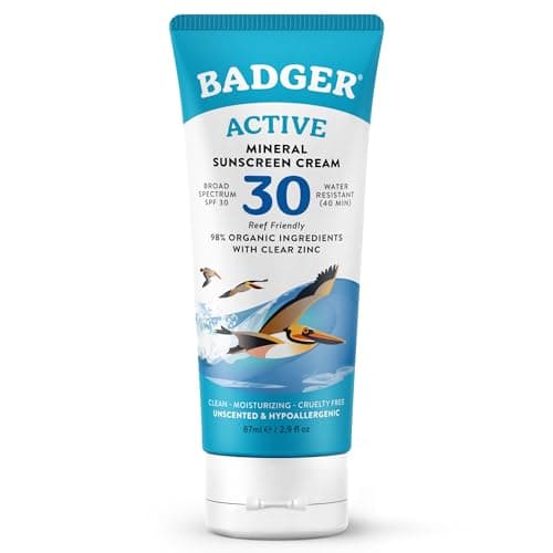 Badger Active Mineral Sunscreen Cream SPF 30