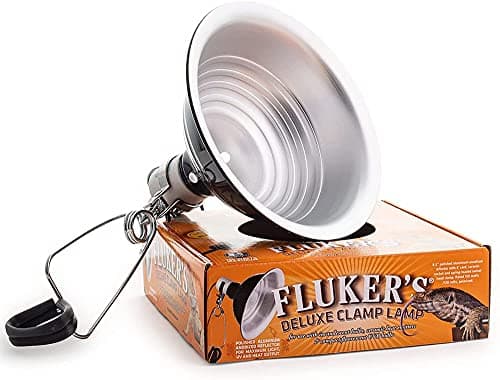 Fluker's Clamp Lamp with Switch - 10", Black