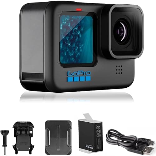 GoPro HERO11 Black - Waterproof Action Camera with 5.3K60 Ultra HD Video, 27MP Photos, 1/1.9" Image Sensor, Live Streaming, Webcam, Stabilization