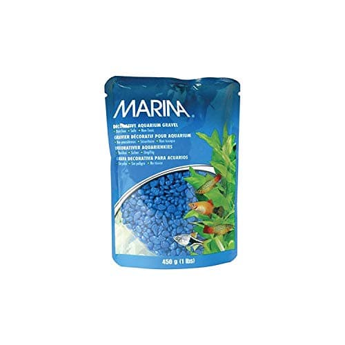 Marina 12485 Blue Decorative Aquarium Gravel, 10kg, 22-Pound
