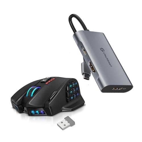 UtechSmart Venus Gaming Mouse (Black, Wireless)