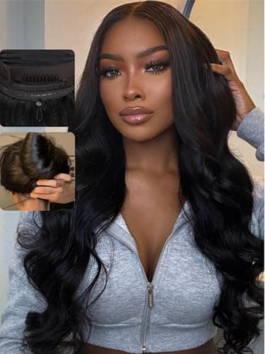 UNICE Body Wave Wigs Human Hair for Black Women Lace Front Glueless Wig ...