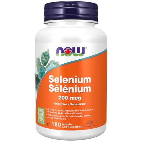 NOW Supplements, Selenium (gal-Selenomethionine) 200 mcg, Essential Mineral, 1800 Veg Capsules