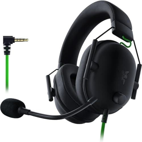 Razer BlackShark V2 X Gaming Headset: 50mm Drivers - Cardioid Mic - Memory Foam Cushion - Lightweight- Comfortable, Noise Isolating Earcups - for PC, PS4, PS5, Switch - 3.5mm Audio Jack - Black