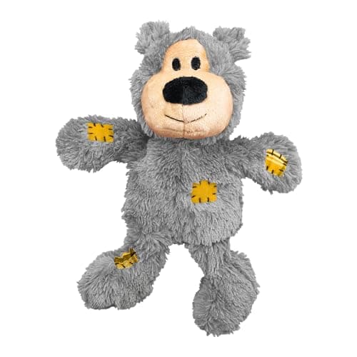KONG Wild Knots Bear Small Medium Squeaky Plush Tug Toy For Dogs - $13.99