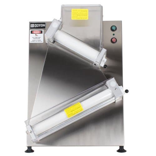 DL18DP 17 Countertop Dough Sheeter 2 Angled Rollers 250 Sheets/hr