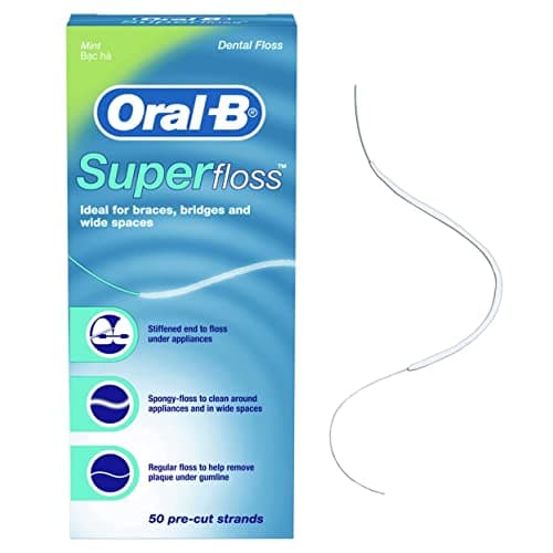 Oral-B Super Floss, super floss, floss strands, floss packets, oral b ...