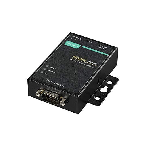 Moxa MGate MB3180: 1 Port RS-232/422/485 Modbus TCP to Serial Communication Gateway