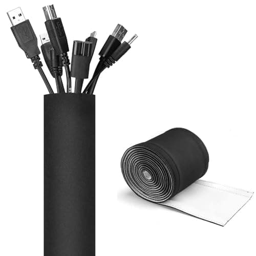 JOTO Cable Management Sleeve with Velcro Straps