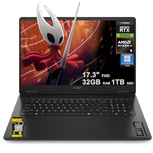HP OMEN 17.3" 165Hz Gaming Laptop, Intel 12th Core i7-12700H, 32GB DDR5 RAM, 1TB PCIe SSD, NVIDIA GeForce RTX 3070Ti, RGB Backlit Keyboard, Win 11, Shadow Black, 32GB Hotface USB Card