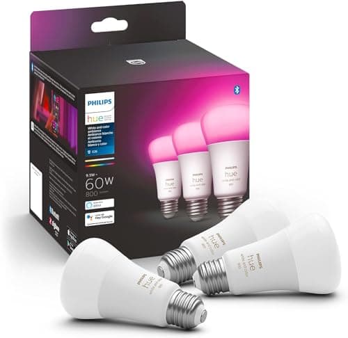 Philips - Hue A19 Bluetooth 75W Smart LED Bulb (2-Pack) - White and ...