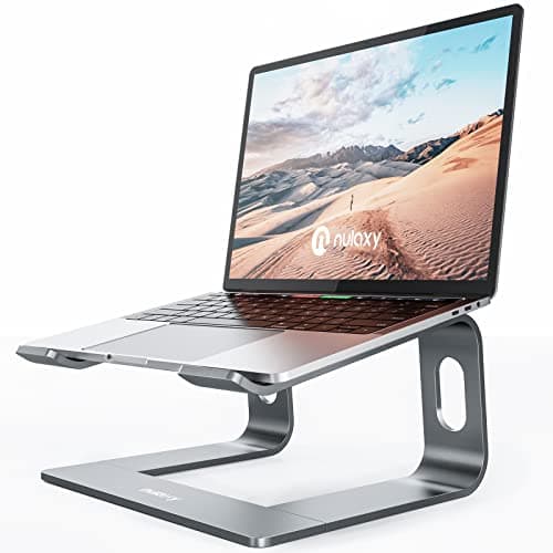 Nulaxy Laptop Stand, Ergonomic Aluminum Cooling Computer Stand, Detachable Laptop Riser, Support Protable Notebook Holder Stand Compatible with MacBook Air Pro, Dell XPS, Lenovo More 10-15.6" Laptops