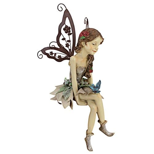 Design Toscano Fannie, the Fairy Sitting Statue & Reviews | Wayfair