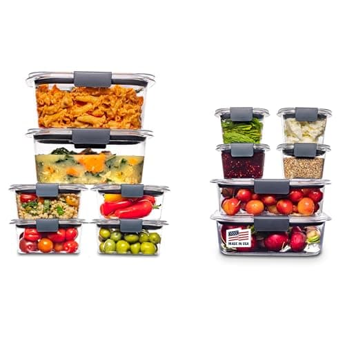 Rubbermaid Brilliance 18-Piece Leakproof Food Storage Containers with ...