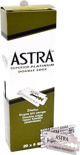 Astra Superior Platinum Double Edge Safety Razor Blade - 1000 Count ...