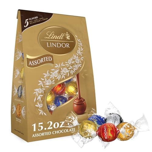 Lindt LINDOR Assorted Chocolate Christmas Candy Truffles Favor Gift, 2. ...