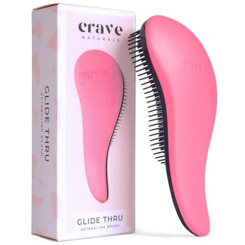 Crave Naturals BIGGIE Glide Thru Detangling Brush - Detangler Hairbrush ...