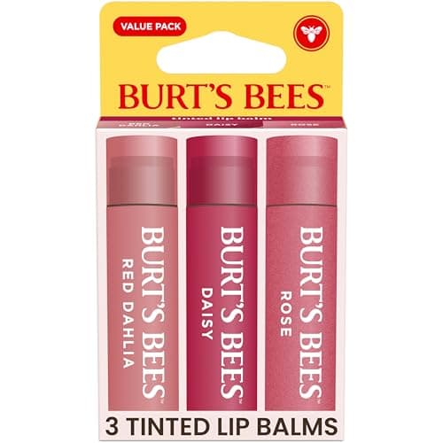 Burt's Bees 100% Natural Origin Moisturizing Tinted Lip Balm, Hibiscus with Shea Butter, Mother's Day Gift