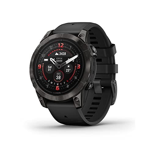 Garmin epix Gen 2, Premium Active smartwatch, Health and Wellness Features, Touchscreen AMOLED Display, Adventure Watch with Advanced Features, White Titanium