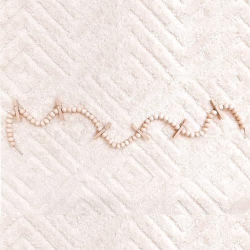Amazon.com: KALALOU CGL4037 Wood Bead Garland with Clothes Pin Photo ...
