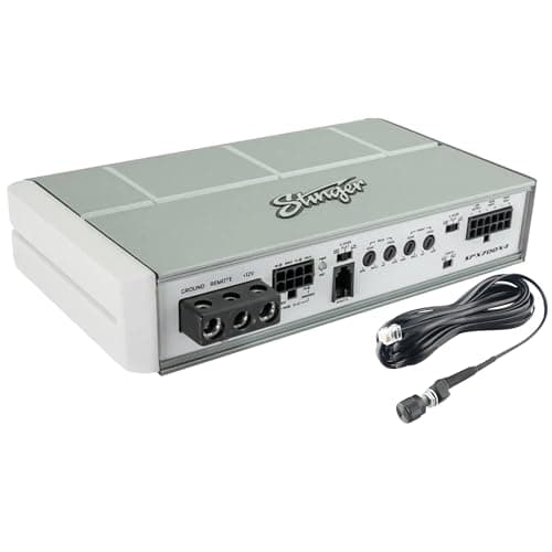 Stinger SPX700X4 Micro 4 Channel 700 Watt Powersports Amplifier for Motorcycles, ATV, Marine and Mobile Applications