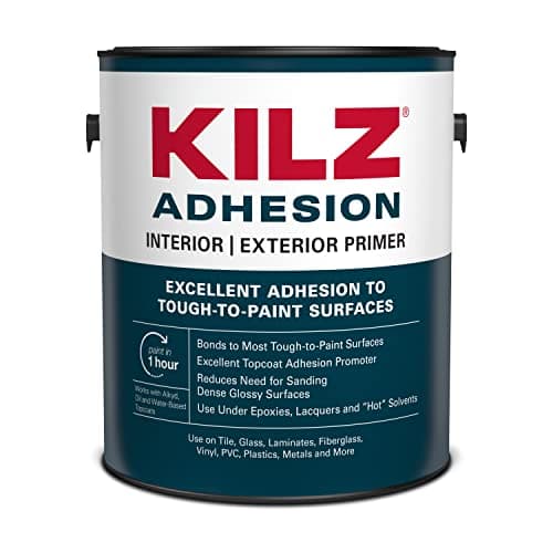 KILZ Adhesion High-Bonding Interior/Exterior Water-Based Primer, 1 ...