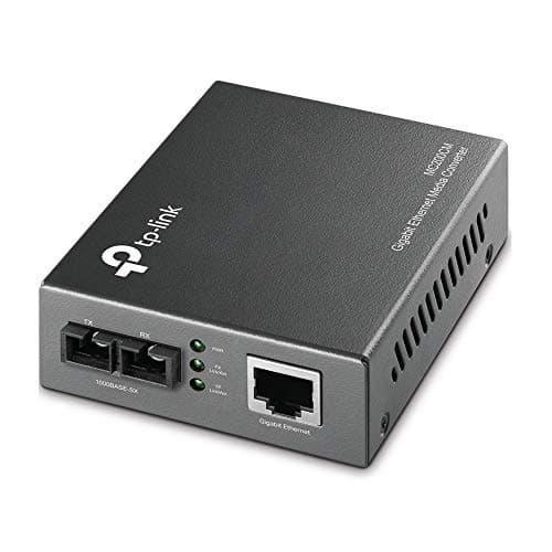 TP-Link Gigabit SFP to RJ45 Fiber Media Converter | Fiber to Ethernet Converter | 10/100/1000Mbps RJ45 Port to 1000Base-SX/LX SFP Slot Supporting MiniGBIC Modules (MC220L)