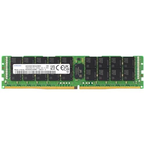Samsung 128GB DDR4 3200MHz PC4-25600 ECC LRDIMM 4Rx4 Quad Rank 1.2V Load Reduced DIMM 288-Pin Server RAM Memory M386AAG40AM3-CWE