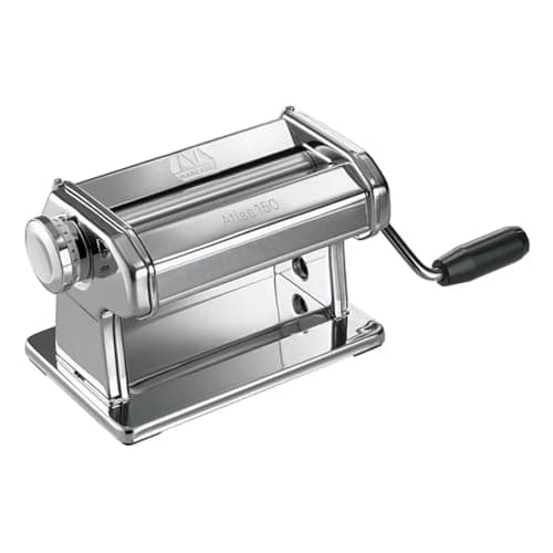 MARCATO Atlas 150 Pasta Machine, Made in Italy, Includes Cutter, Hand Crank, and Instructions, 150 mm, Stainless Steel