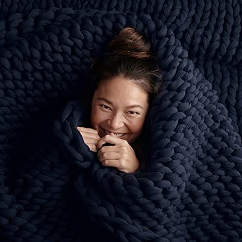 Bearaby Cotton Napper couverture pondérée tricotée